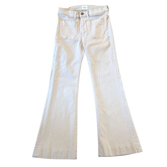 Hudson Taylor beige high rise flare jeans size 28 - Picture 2 of 13